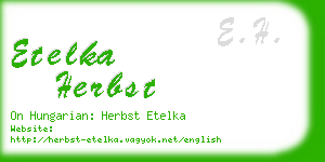 etelka herbst business card